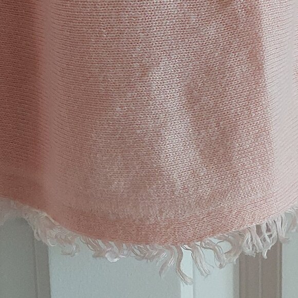 J. Jill Peachy Pink Sleeveless Tunic Fringe Hem Top Women's Size XS - Picture 3 of 9